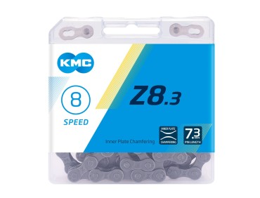 ŁAŃCUCH KMC Z8.3 Grey/Grey 6-8 biegów 116 ogniw spinka